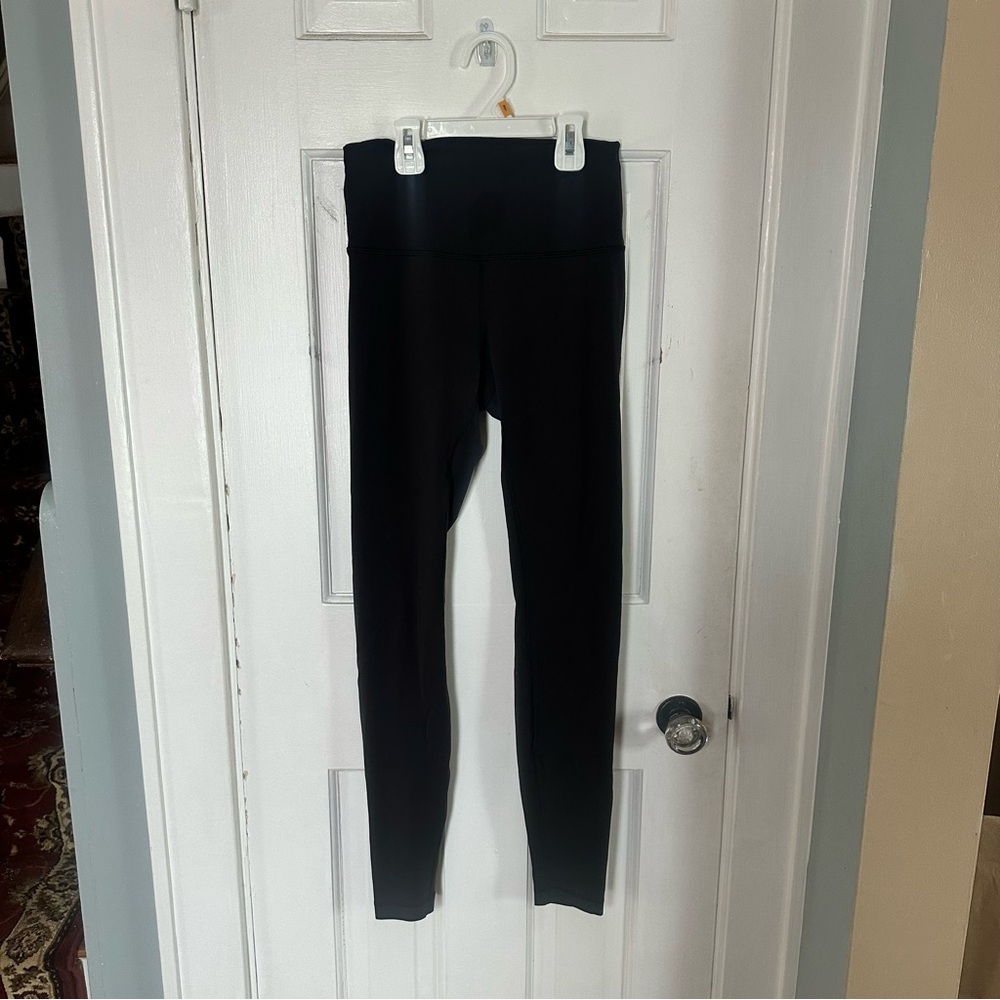 Black Lululemon Wunder Train High Rise Tight